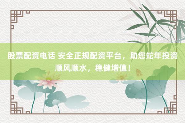 股票配资电话 安全正规配资平台，助您蛇年投资顺风顺水，稳健增值！