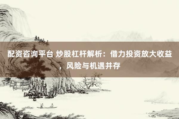 配资咨询平台 炒股杠杆解析：借力投资放大收益，风险与机遇并存