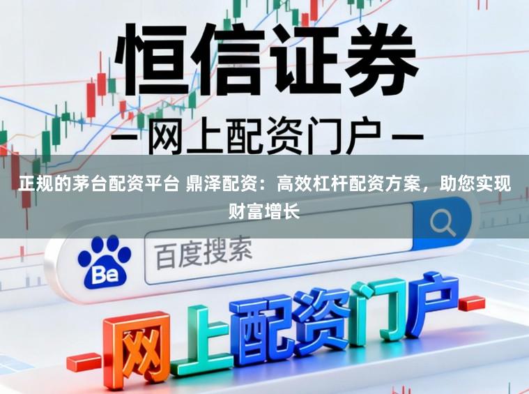 正规的茅台配资平台 鼎泽配资：高效杠杆配资方案，助您实现财富增长