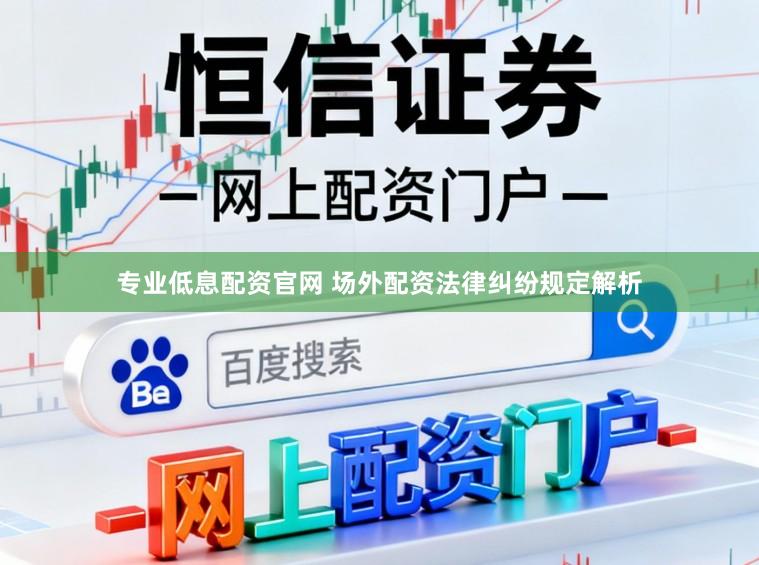 专业低息配资官网 场外配资法律纠纷规定解析